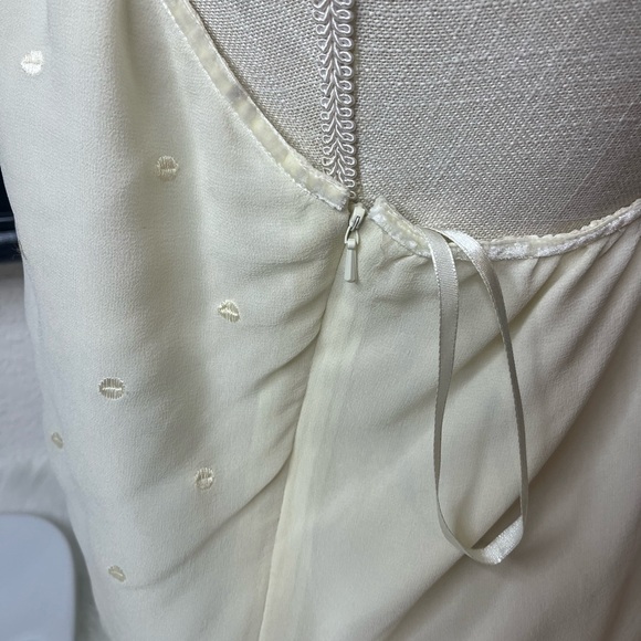 5/48 SILK VELVET STRAP CRISS CROSS BEADED EVENING BLOUSE NWT - Picture 10 of 16